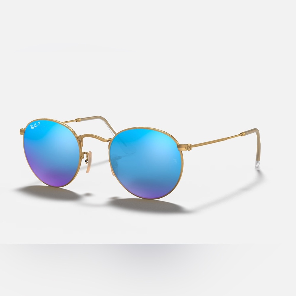 Ray Ban Round Flash Lenses (Foldable)